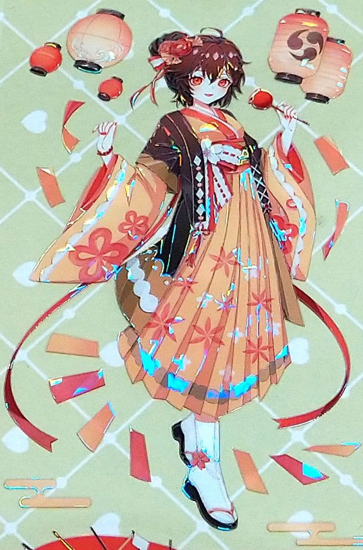 J889#和歌(贝壳光)巫女sama切り売り海外人物マステ女の子