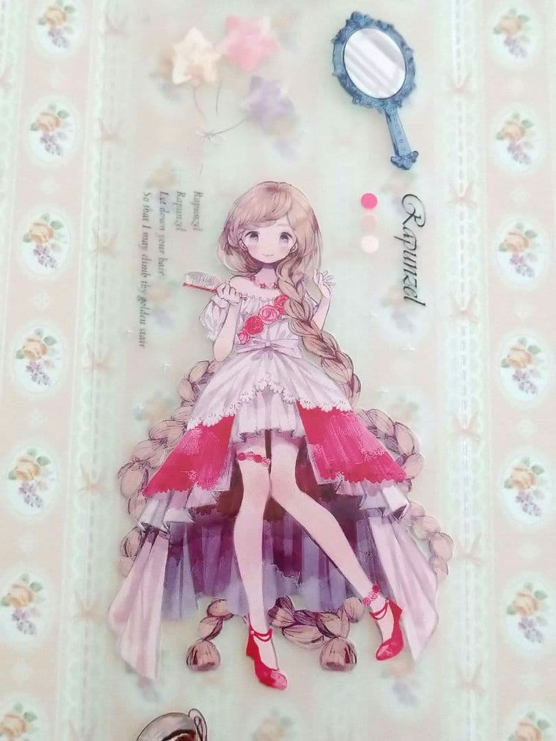 ✩のこり１✩J1080＃夢楽園(霧面PET)冷暖極切り売り海外人物マステ女の子
