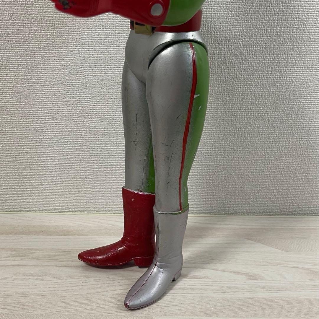 旧バンダイ ソフビ サンダーマスク フィギュア 東洋エージェンシー 面替え