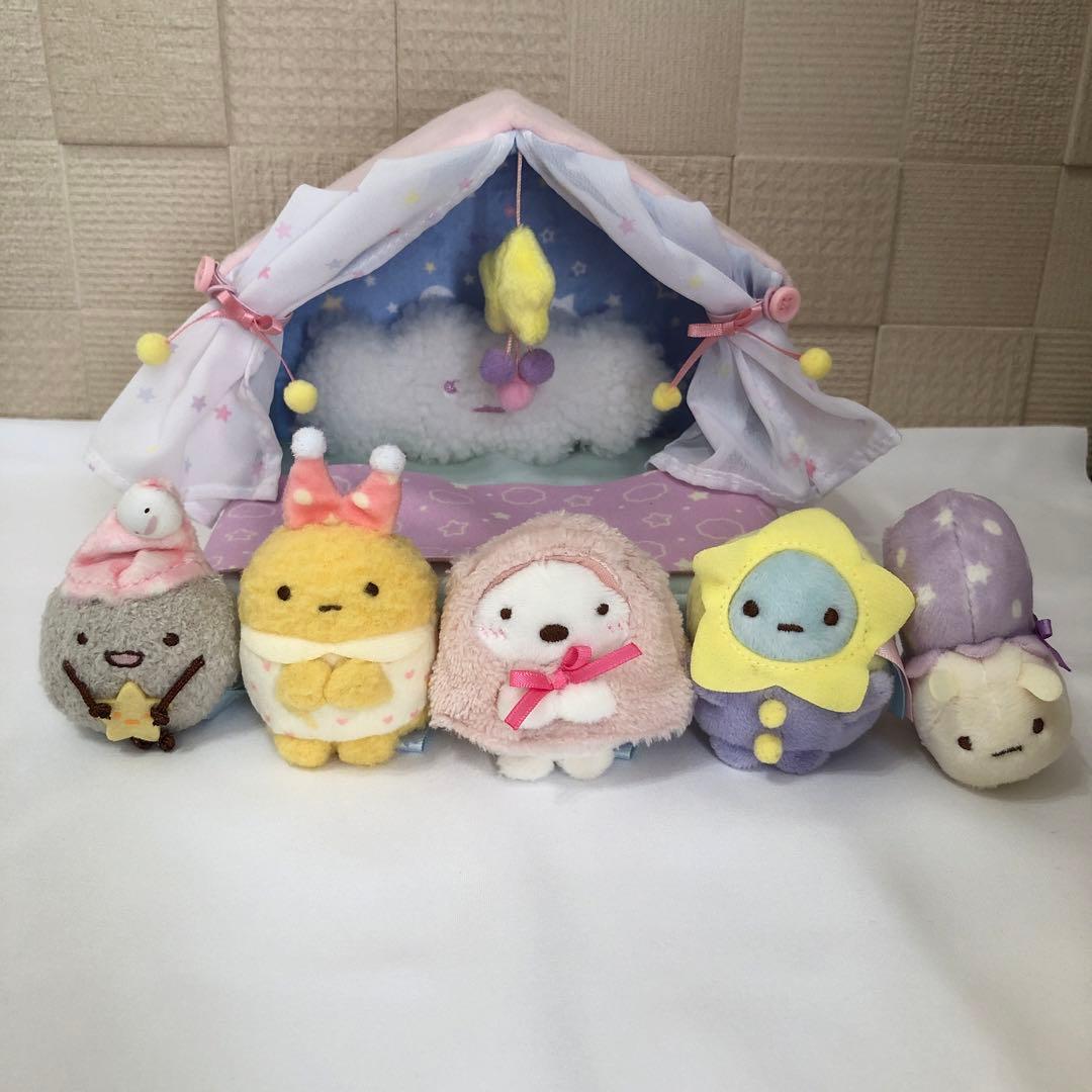 すみっコぐらし｜匿名｜てのり｜ぬいぐるみ｜2019｜いっしょにおとまり会｜美品