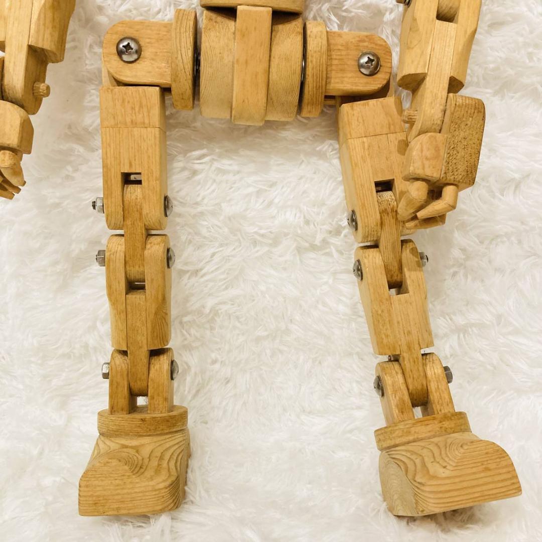 木製人形 ロボット 多関節 モック フィギュア デッサン 高さ46cm