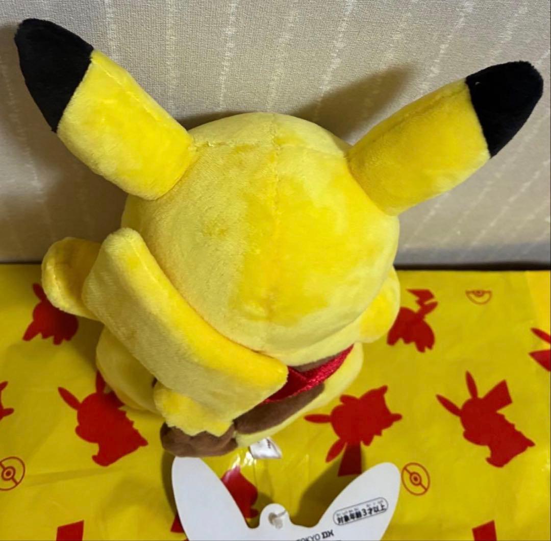 【タグ付き】 ポケモンセンターDX 1周年記念 ピカチュウ 力士風 ぬいぐるみ