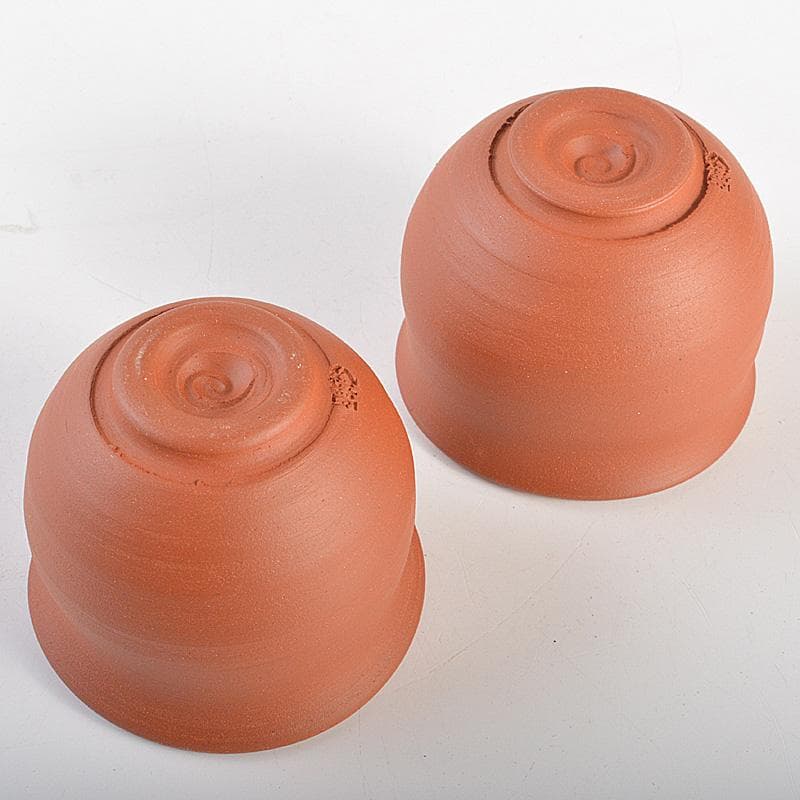 常滑焼　四代山田常山　山田絵夢　朱泥　徳利　酒器　共布共箱　V　R7538