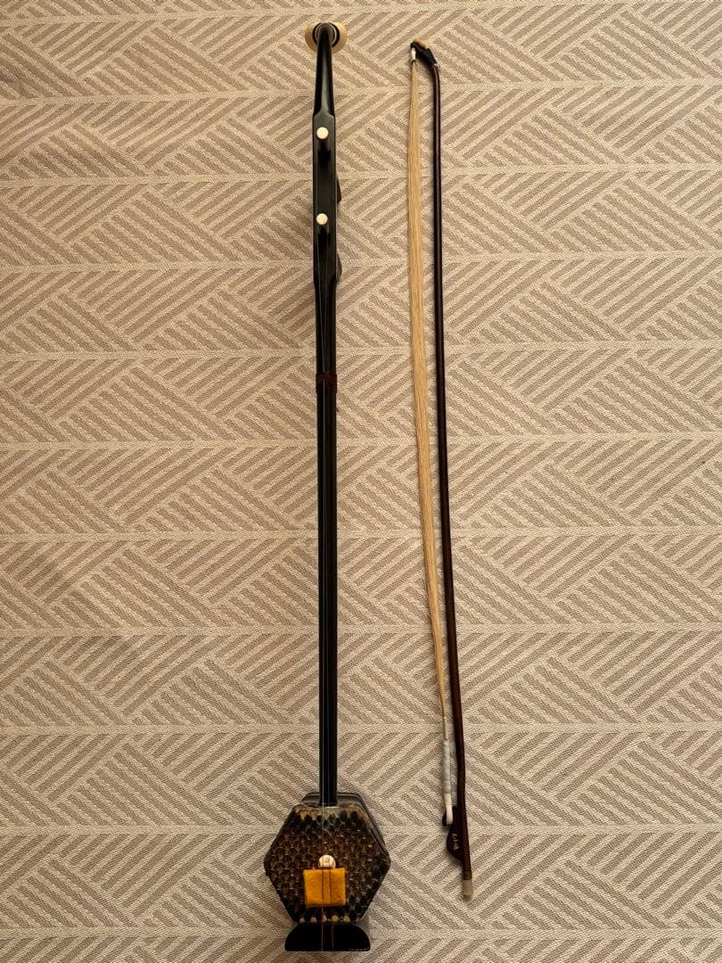 二胡（黒檀）　弓・駒