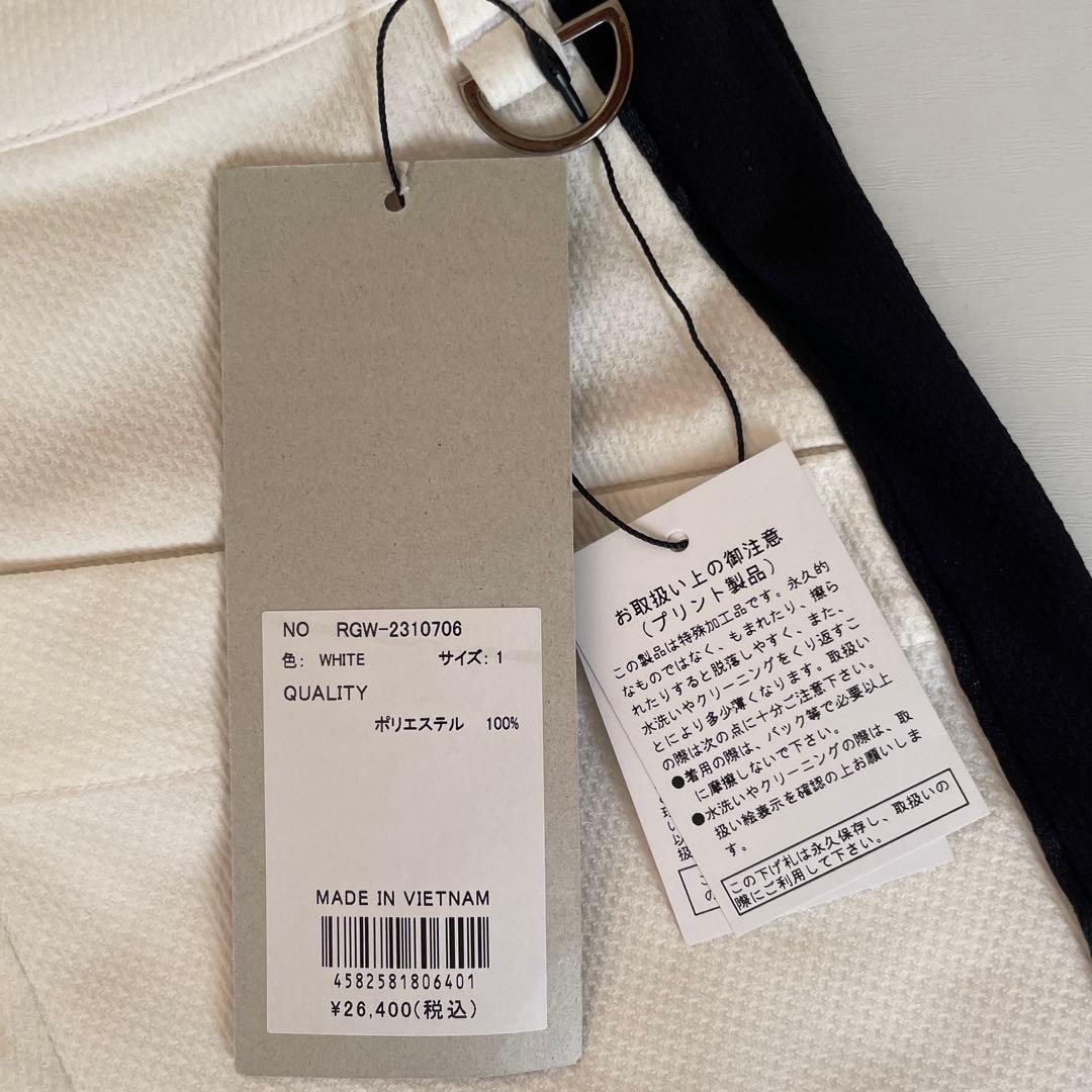 ラッセルノRusseluno ゴルフパンツ　白×黒　サイズ1 新品未使用