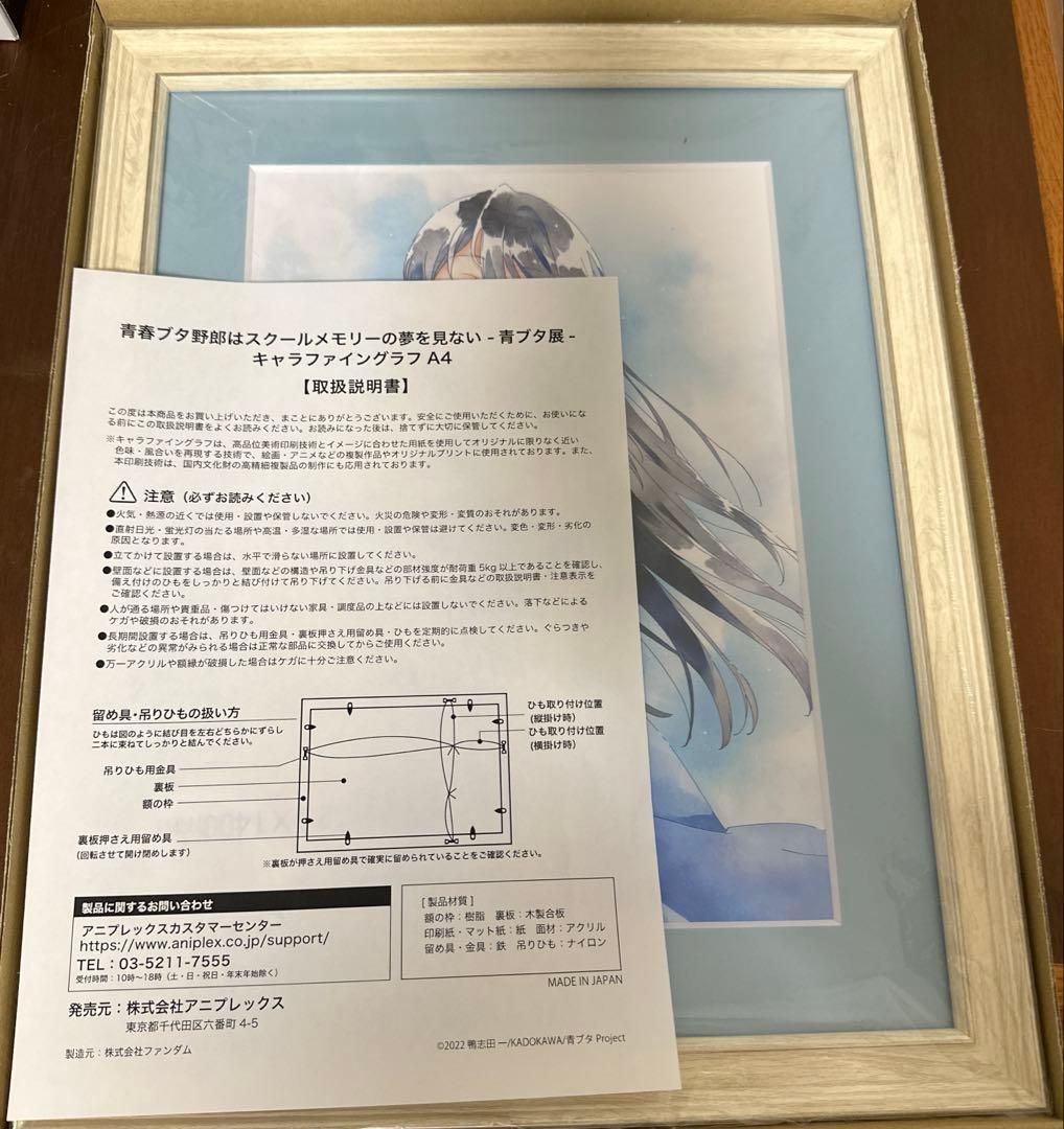 青春ブタ野郎はスクールメモリーの夢を見ない 青ブタ展- キャラファイングラフA4