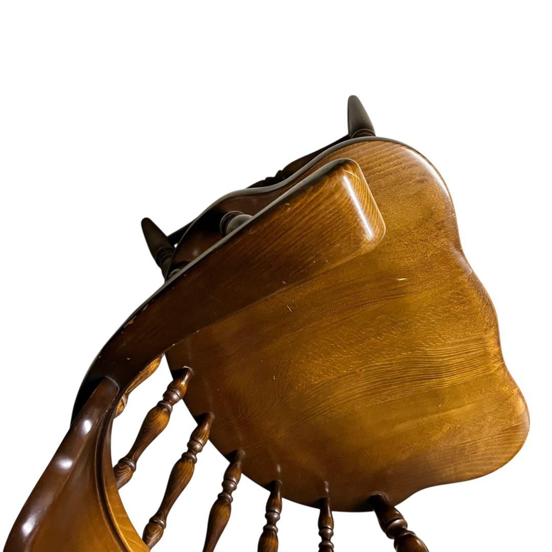 【送料無料】飛騨産業 キツツキ ウィンザーチェア アームチェア アンティーク ③