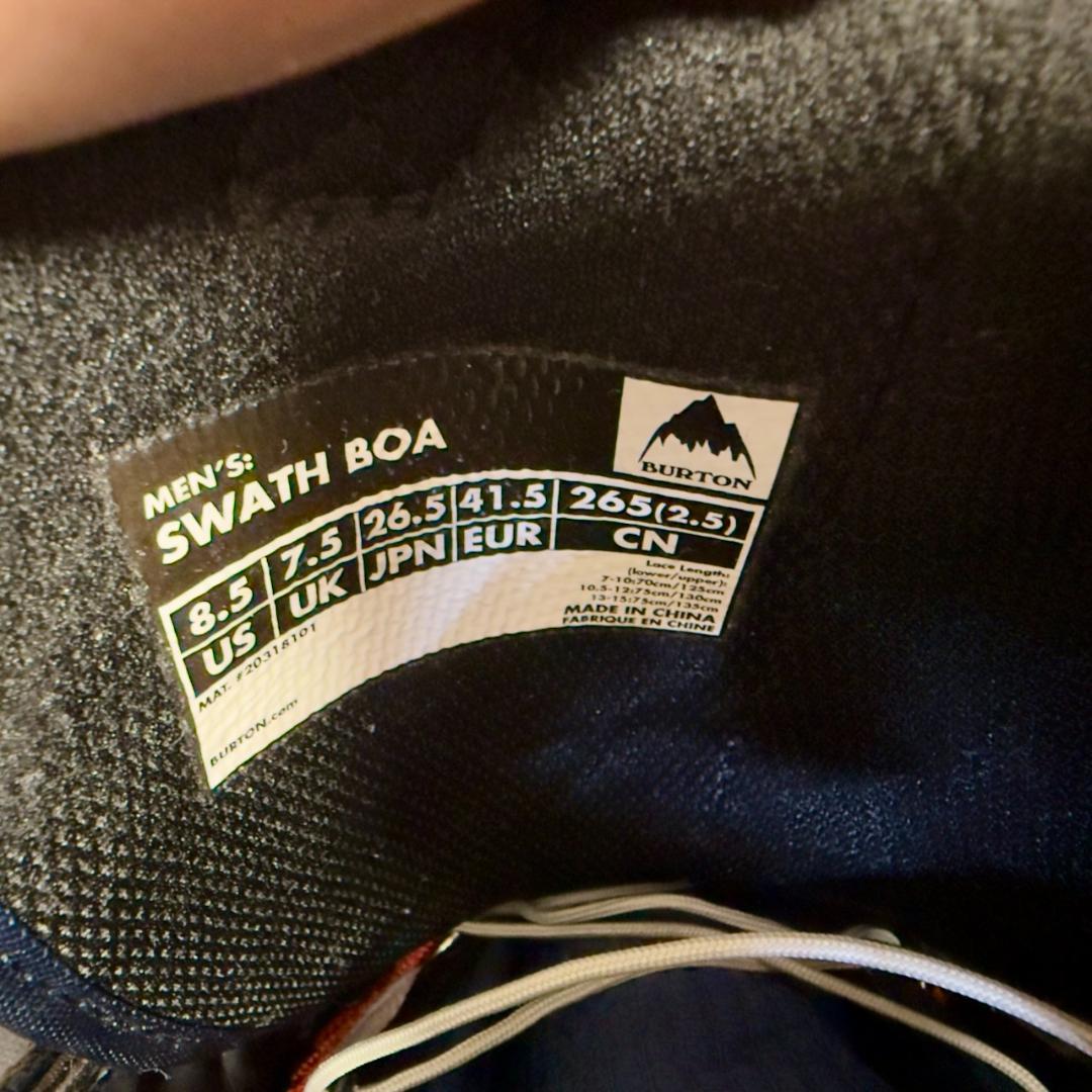 Burton SWATH BOA バートン　26.5 ボア　スワス
