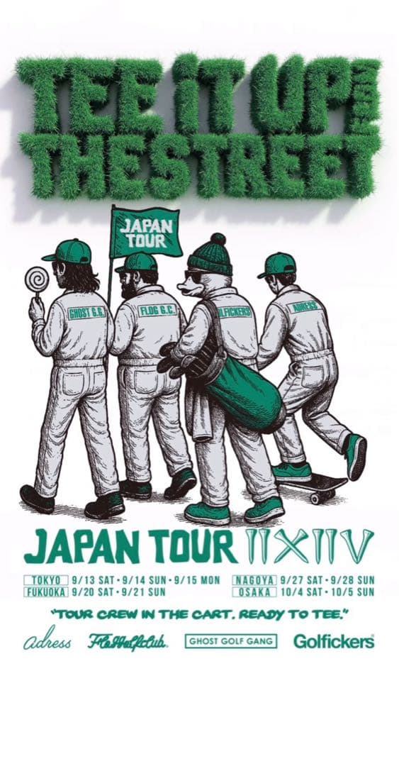 新品 完売限定品 golfickers モックネックシャツ　ブラック　Mサイズ