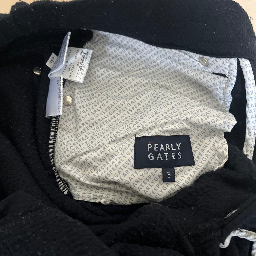 PGロゴ刺繍入り黒パンツ