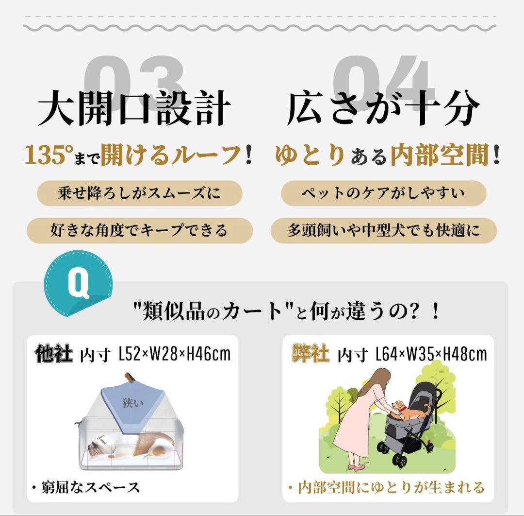 【最新自立機能】ペットカート