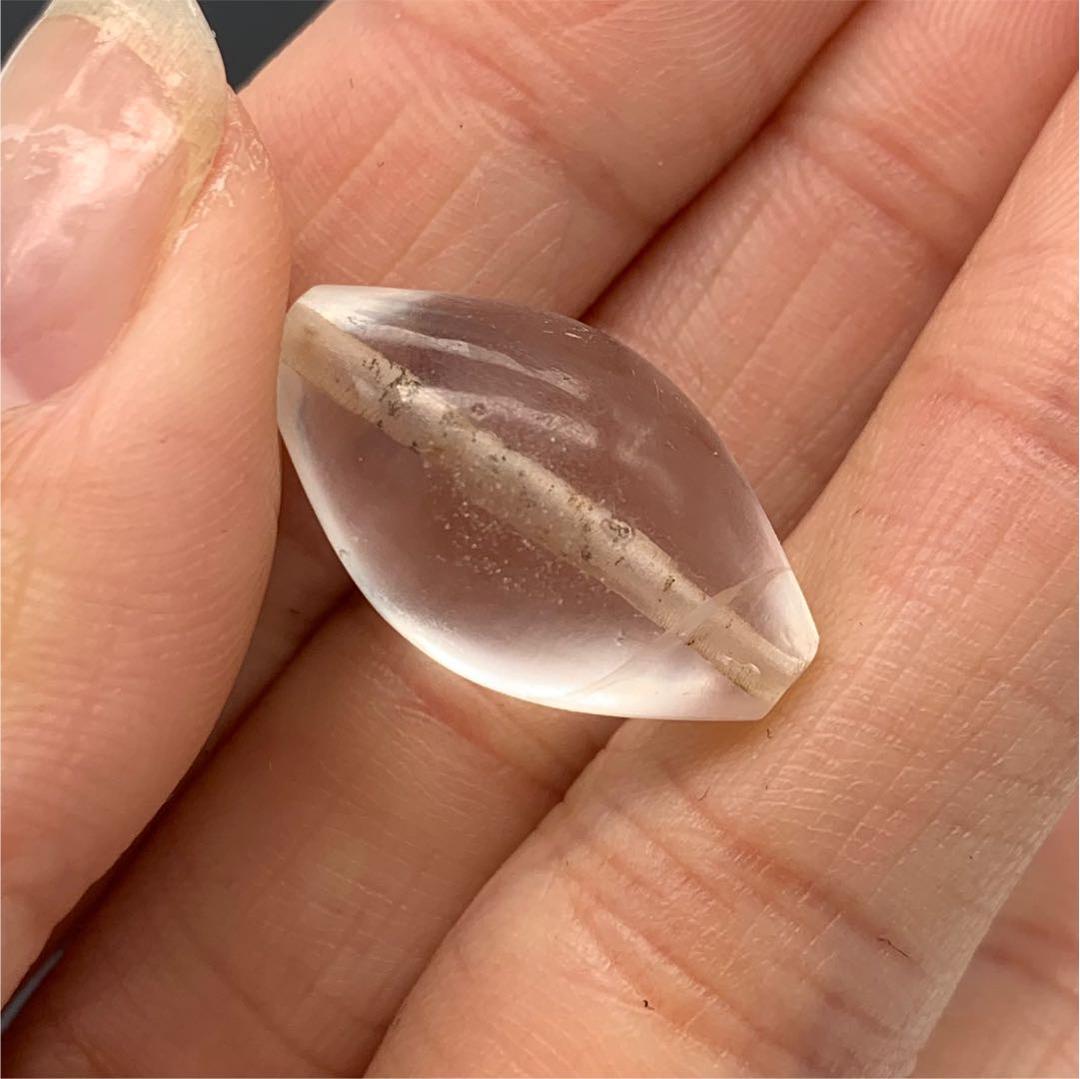 【アンティーク ビーズ】高品質 アンティーク 水晶 ビーズ 21.4mm