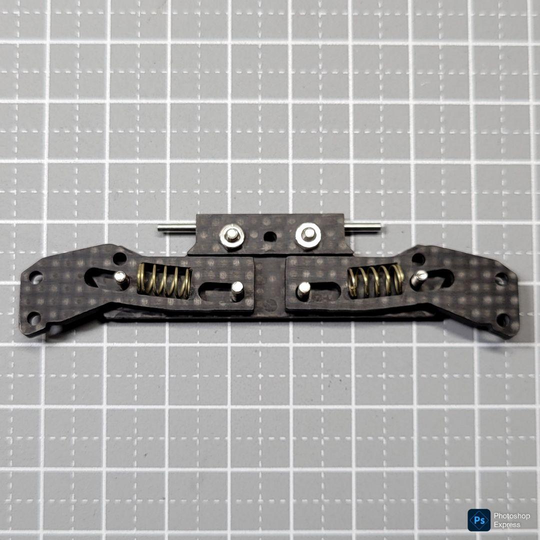 CNC立体加工 ヒンジ式AT機構 左右独立スラダン 純正カーボン プロトタイプ
