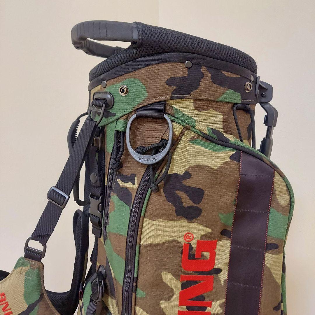 BRIEFING ブリーフィング キャディバッグ スタンド カモフラ ★美品