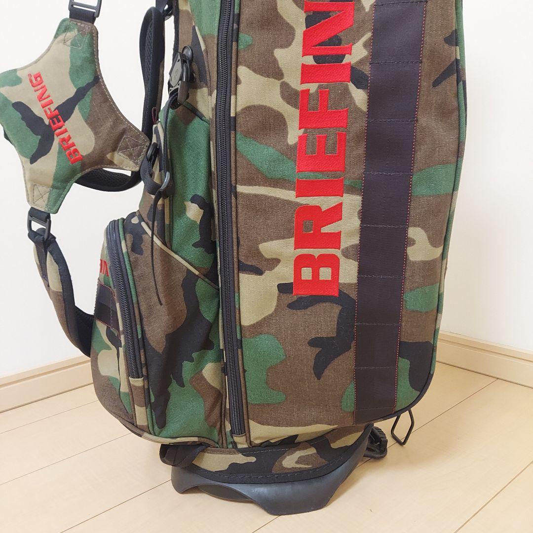 BRIEFING ブリーフィング キャディバッグ スタンド カモフラ ★美品