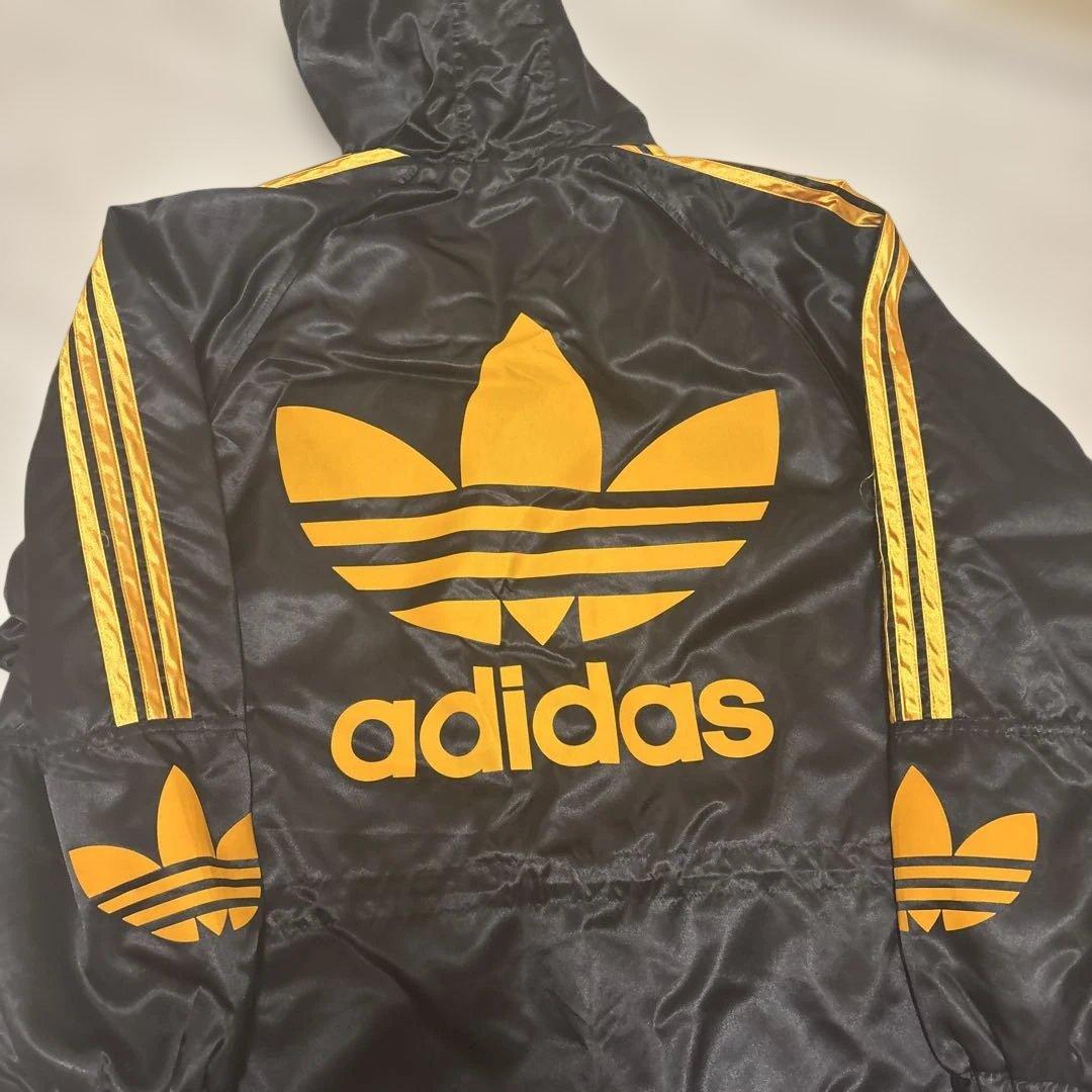 adidas デサント　ベンチコート　ビックロゴ　XL相当　良品