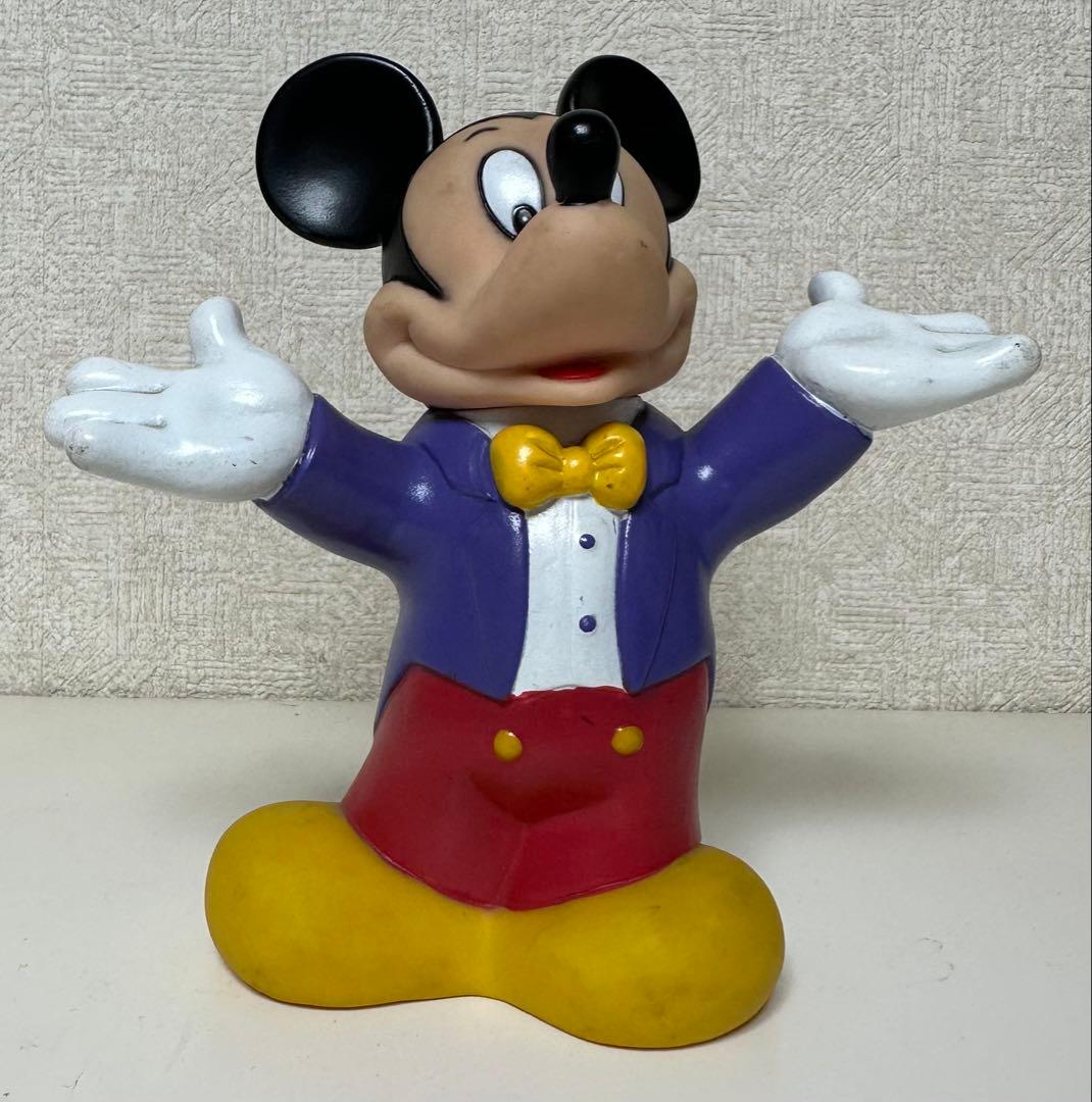 年代物 アンティーク品 ミッキーマウス 貯金箱 ソフビ人形 ソフトビニール人形