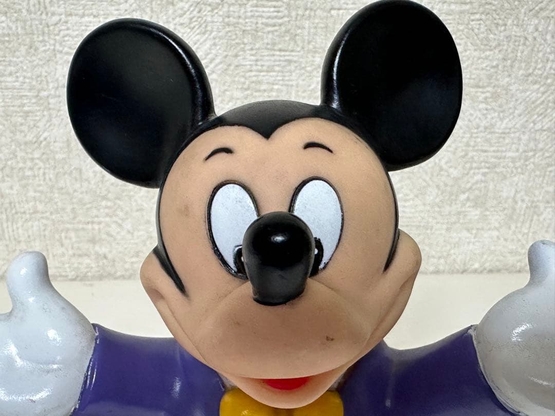 年代物 アンティーク品 ミッキーマウス 貯金箱 ソフビ人形 ソフトビニール人形