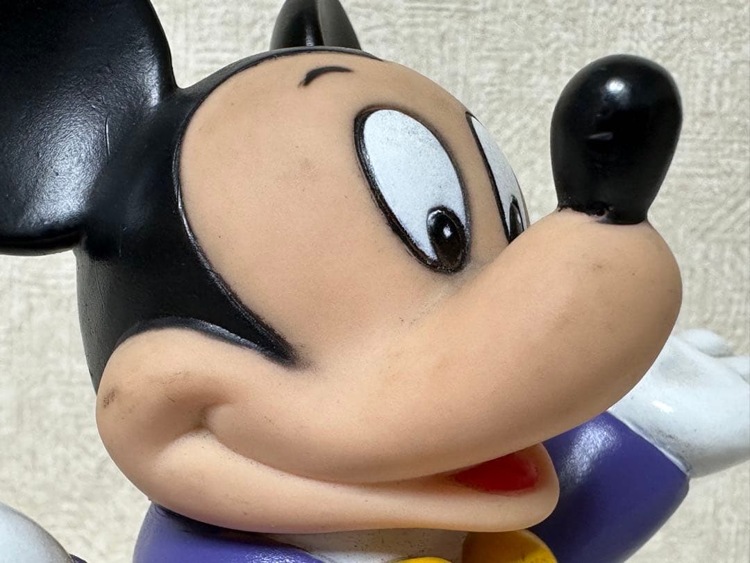 年代物 アンティーク品 ミッキーマウス 貯金箱 ソフビ人形 ソフトビニール人形