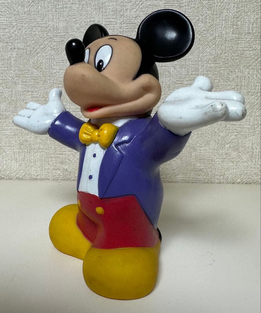 年代物 アンティーク品 ミッキーマウス 貯金箱 ソフビ人形 ソフトビニール人形