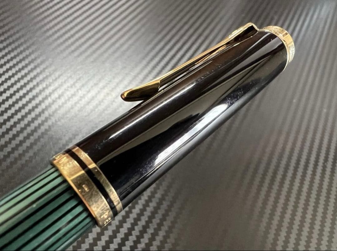 希少 初期型 極美品 ペリカン R800 ボールペン 緑縞