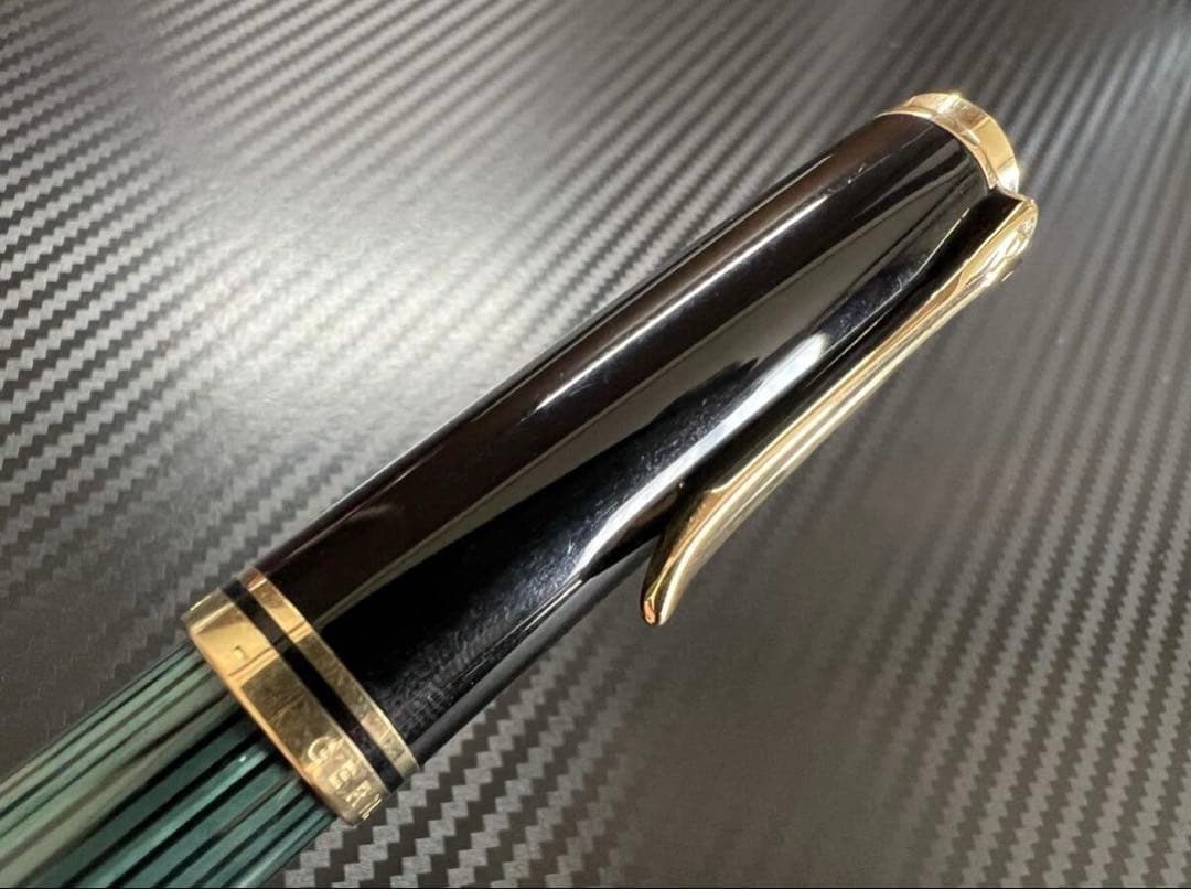 希少 初期型 極美品 ペリカン R800 ボールペン 緑縞