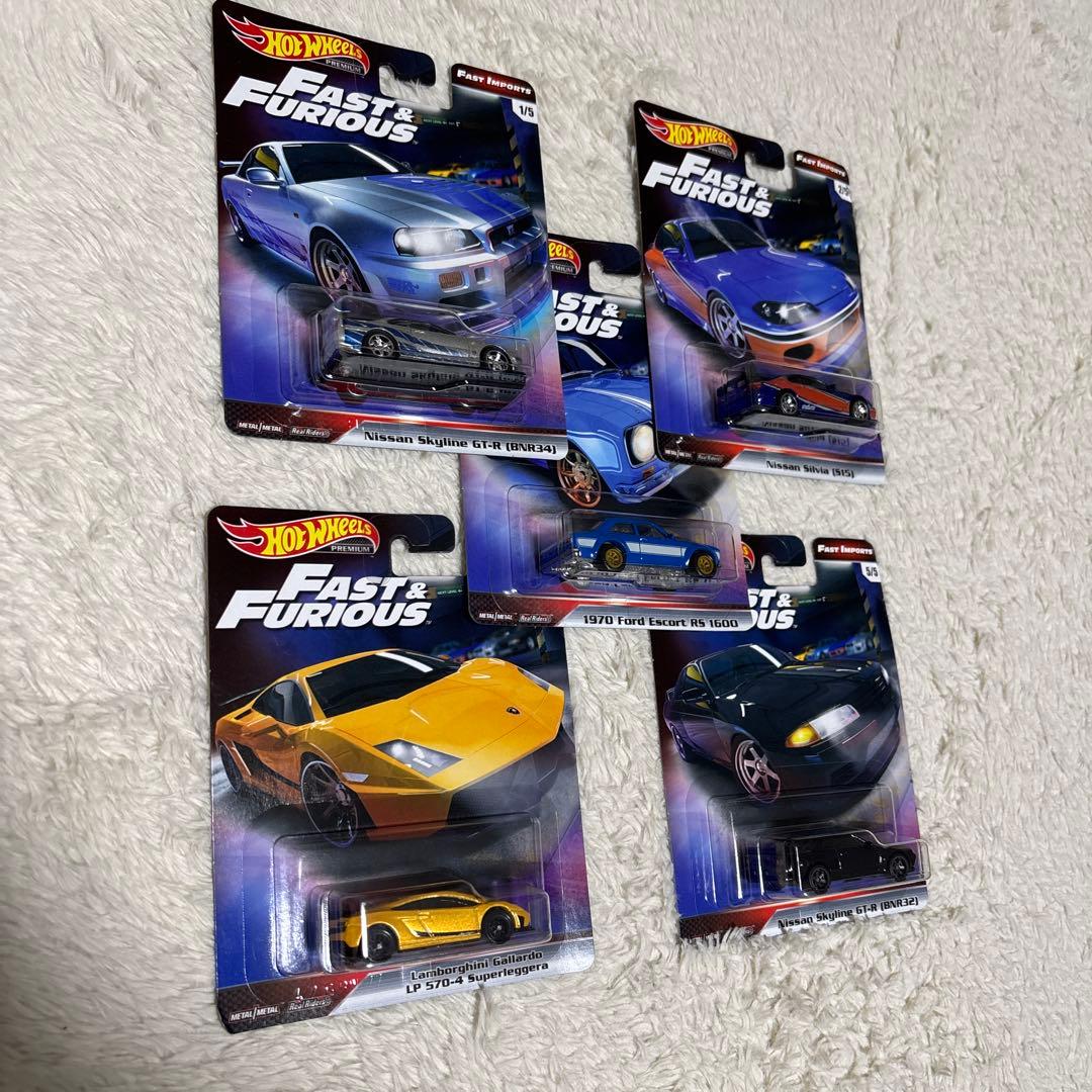 Hot Wheels ファスト＆フューリアス ミニカー 5台セット