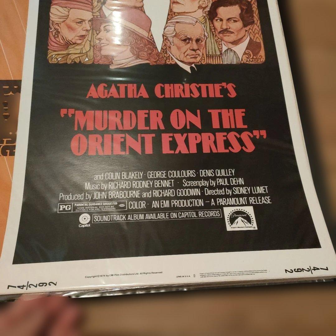 「オリエント急行殺人事件」US版インサートサイズ　オリジナルポスター