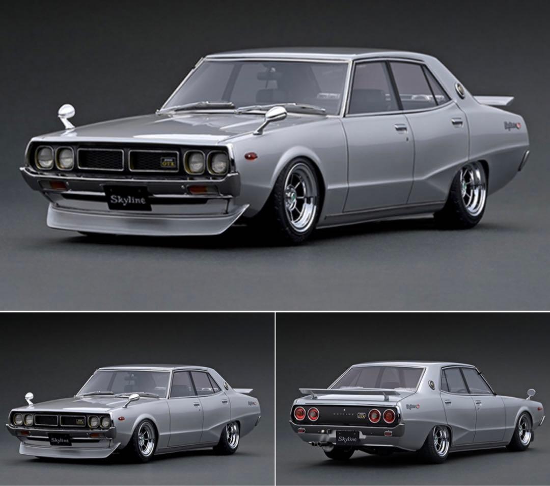 IG1978 1/18 Skyline 2000GT-X Silver ヨンメリ