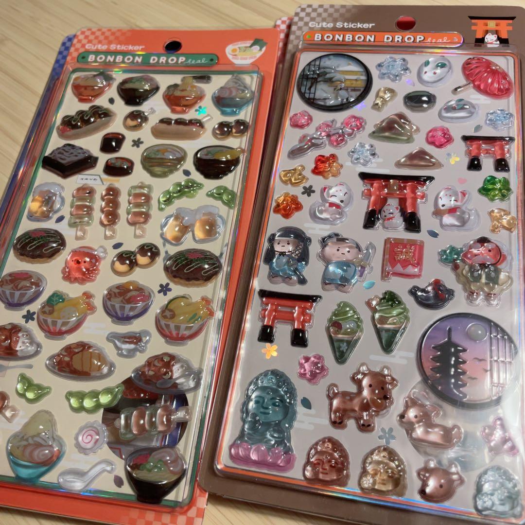 早い者勝ち ボンボンドロップシール 和柄 6枚 新品未開封 正規品 まとめ買い