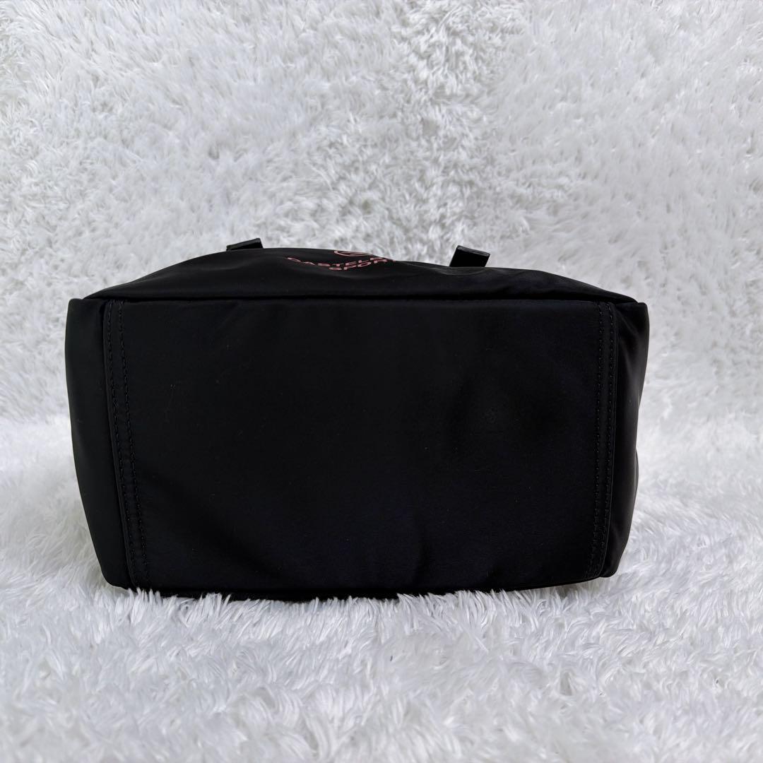 極美品✨ カステルバジャック T挿しサッチェル ラウンド バッグ ブラック