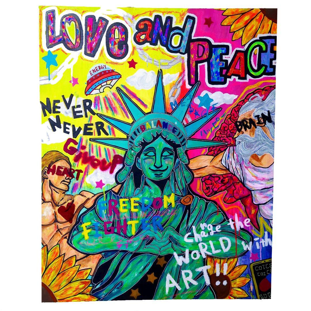 【一点物:原画】LOVE and PEACE《F40号》