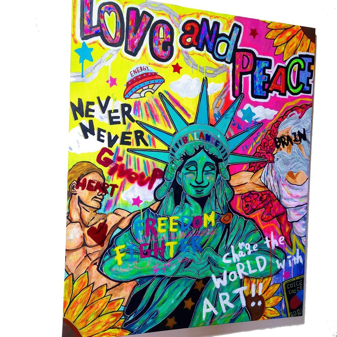 【一点物:原画】LOVE and PEACE《F40号》