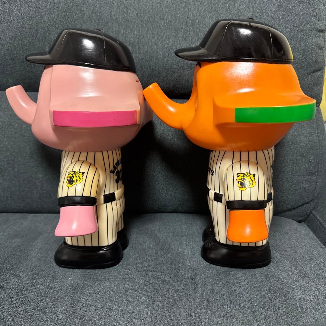 SATOちゃん タイガース マスコット フィギュア貯金箱 BIG2体セット 美品