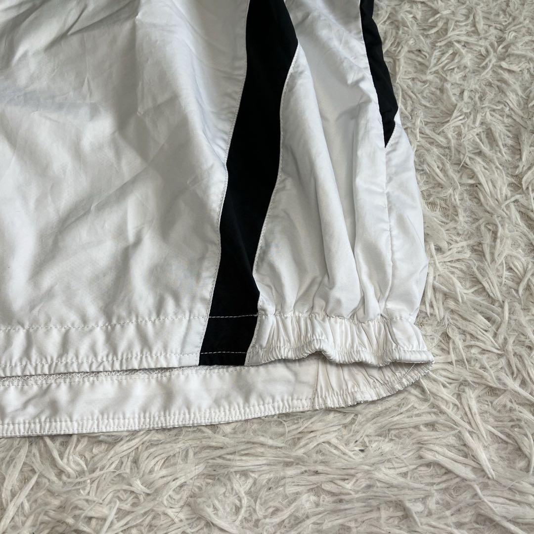◎極美品 ミズノプロ ハーフジップ トレーニングシャツ 防風 白黒 XO