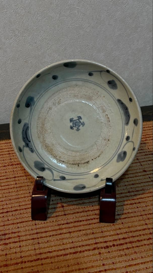 骨董品　波佐見焼　くらわんか皿　唐草文 古伊万里　古美術
