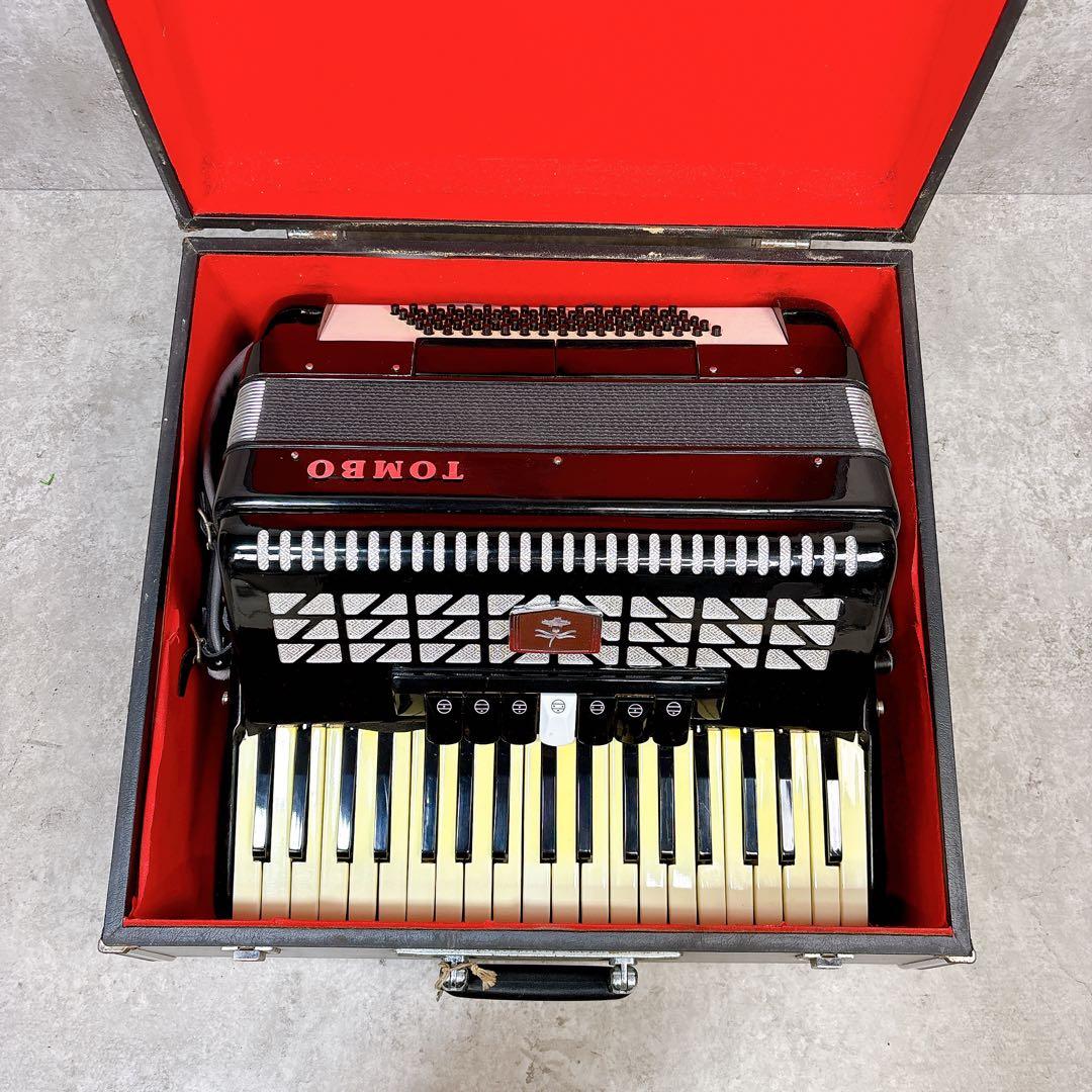 TOMBO トンボ T80B アコーディオン ケース付き 37鍵 80ベース