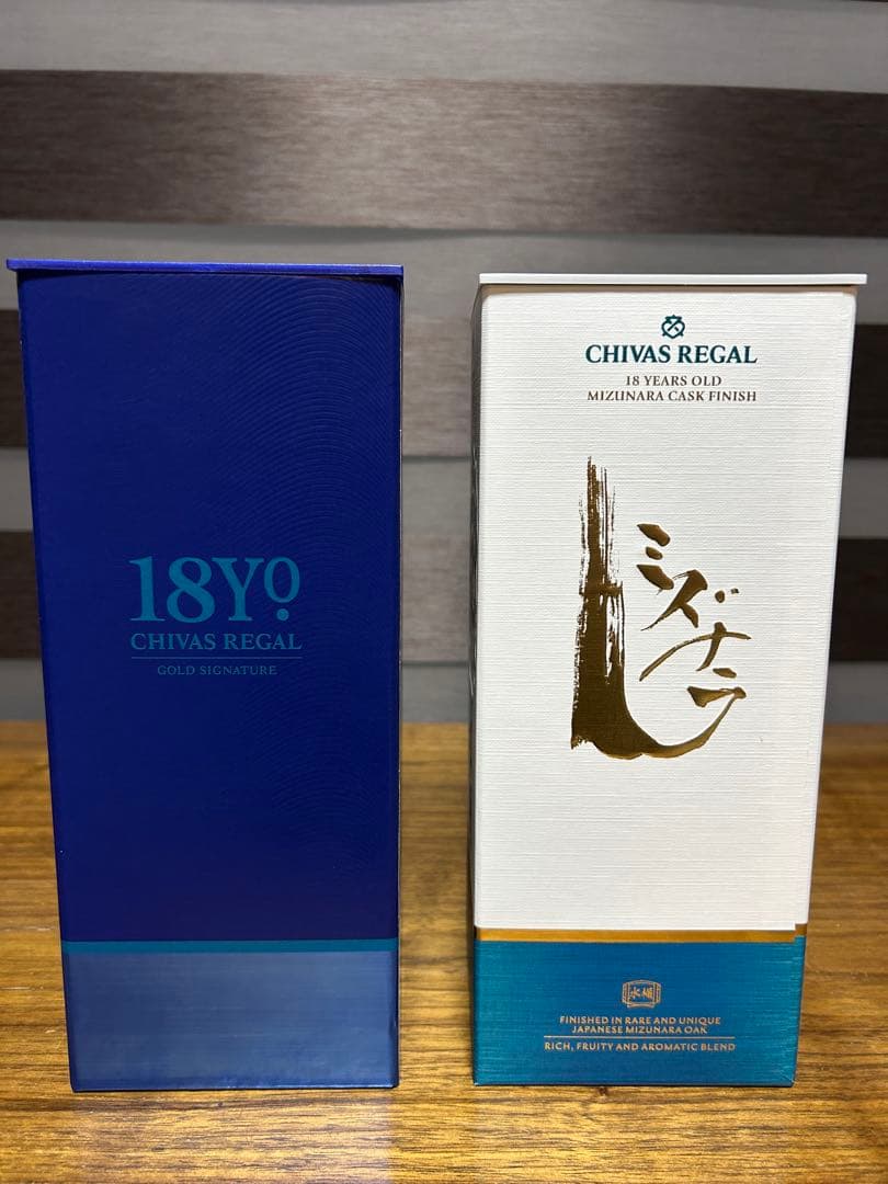 シーバスリーガル　18年 ゴールドシグネチャー & 水楢18年セット