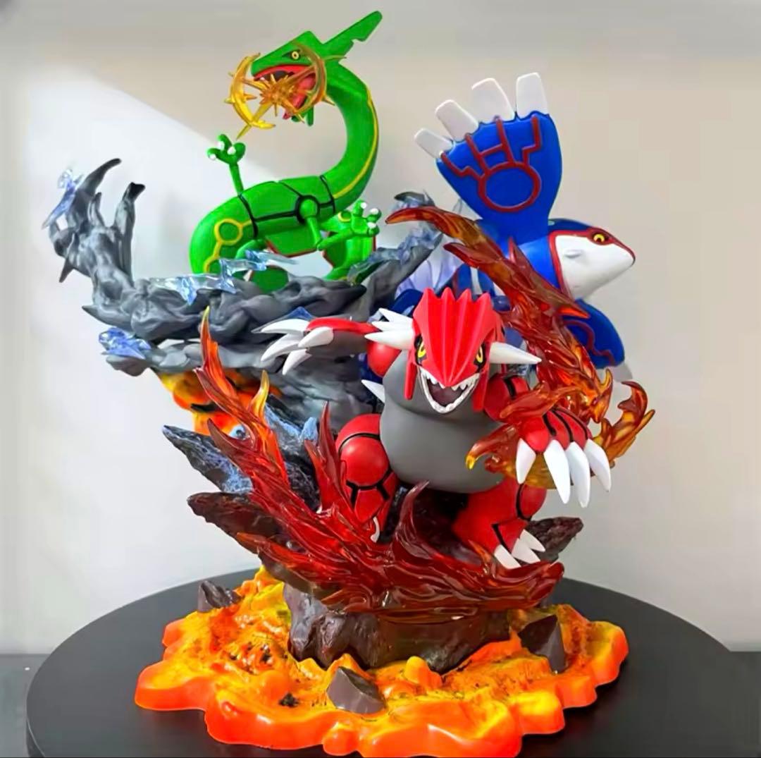 35cm ポケモン レックウザ グラードン カイオーガ フィギュア