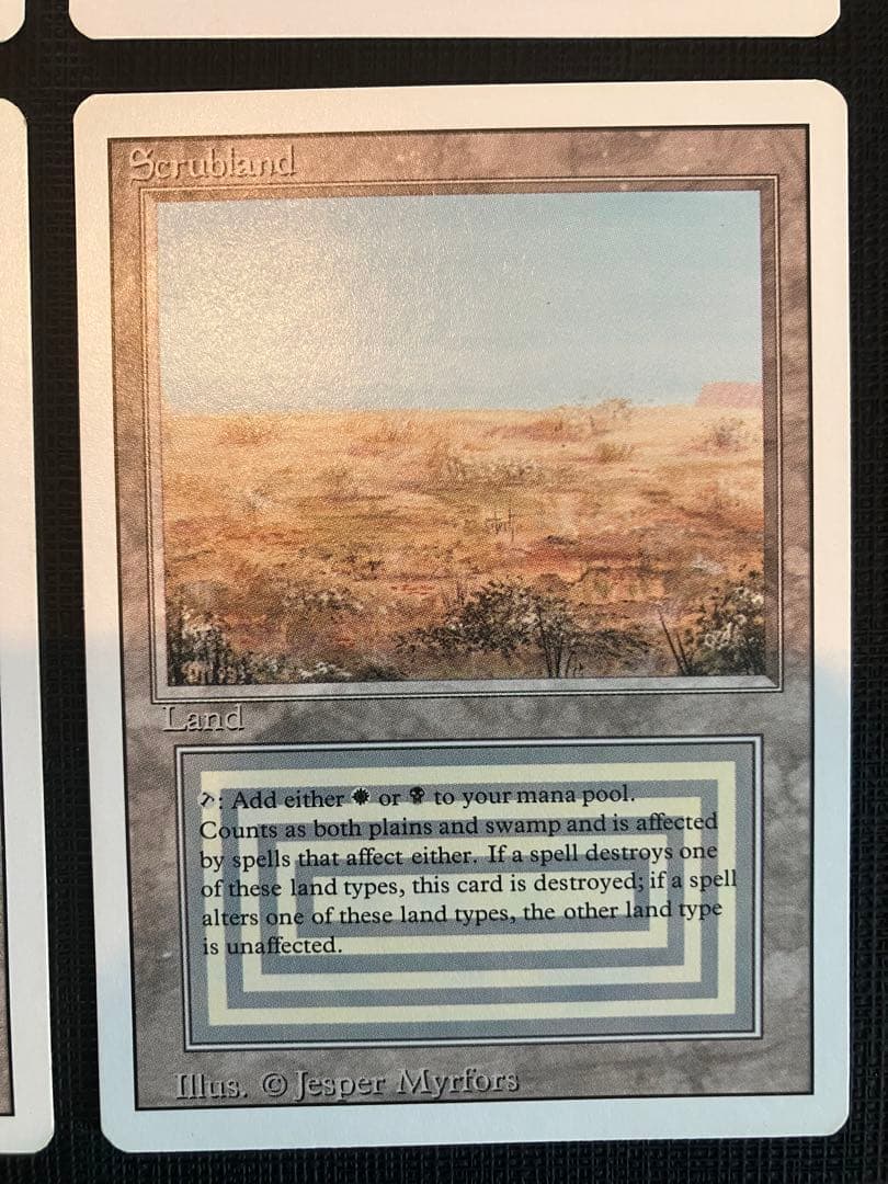 MTG Scrubland 3ED デュアルランド