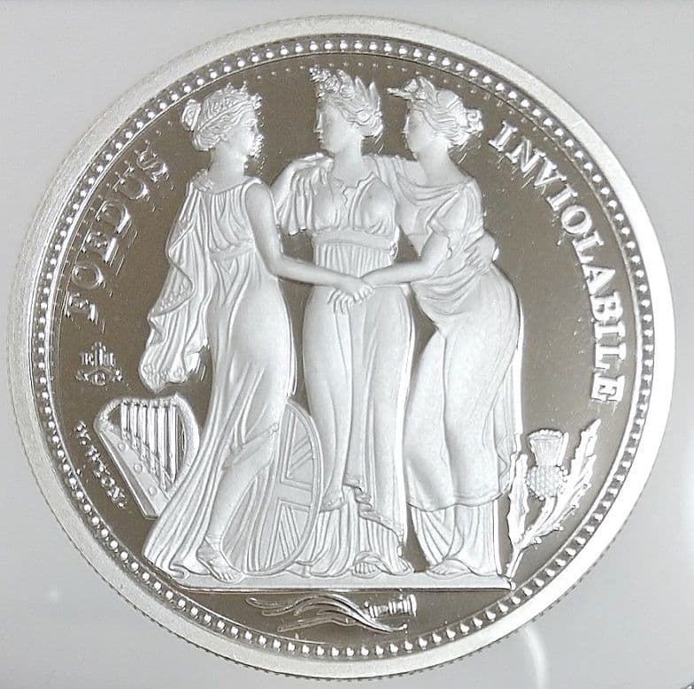 2021年 セントヘレナ スリーグレイセス 2オンス 銀貨 NGC PF69UC