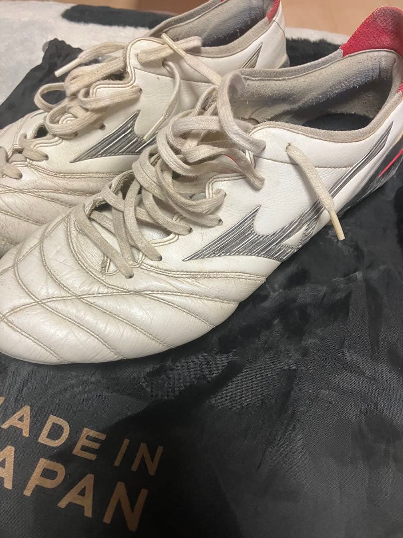 Mizuno Morelia サッカーシューズ 日本製 ホワイト　26.5センチ
