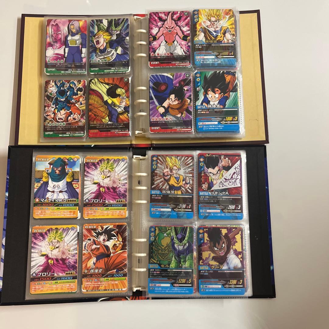 ドラゴンボールヒーローズ　爆裂インパクト　データカードダス引退品　バインダー付き
