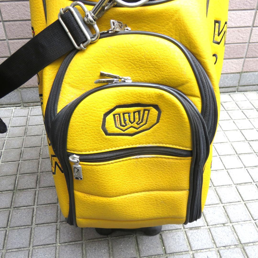 MU SPORTS MUスポーツ キャディバッグ ゴルフバッグ　イエロー