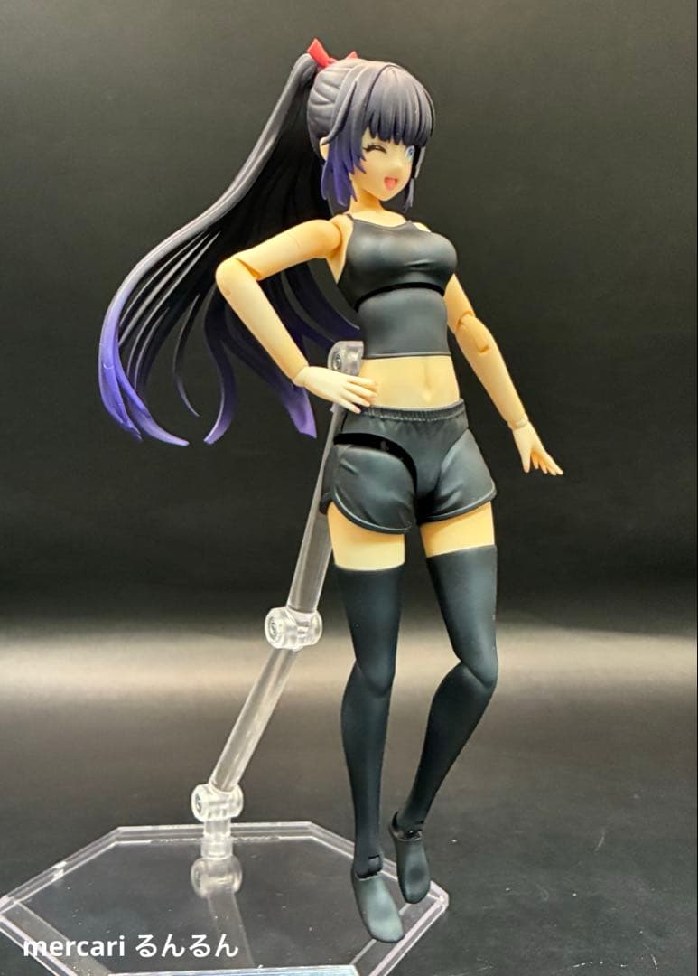 ドレスアップアップボディM＋姫カットポニーテール+ウルフレイヤーカット塗装完成品