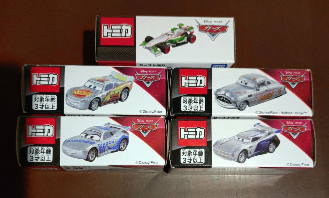 トミカ　カーズ　シルバー　5台　フランチェスコ、マックィーン、クルーズ、ドック