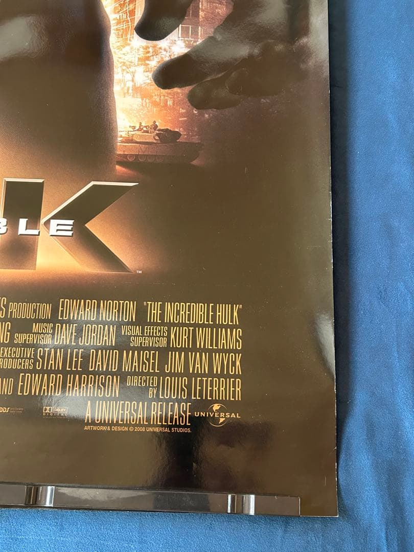インクレディブル・ハルク　USオリジナル映画ポスター