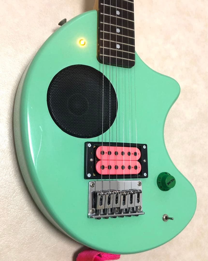 【美品】ZO-3 ミントグリーン アンプ内蔵ミニギター ディマジオPU搭載！！