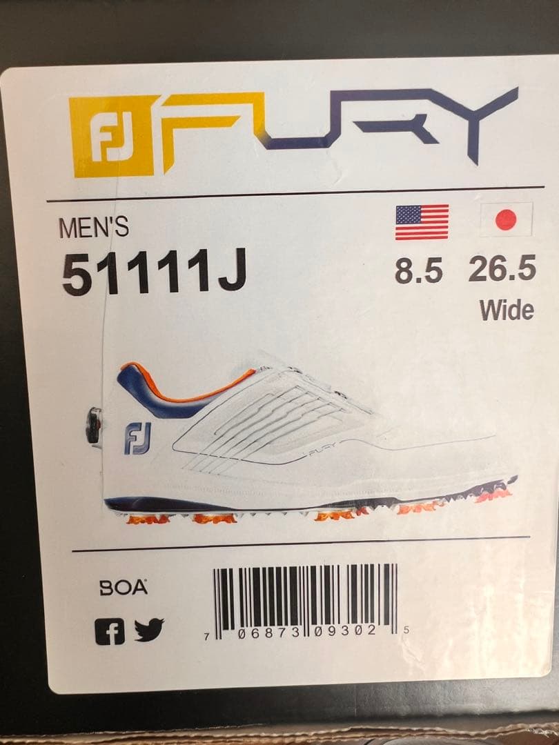 【新品未使用】FOOT JOY｜FURY｜ゴルフシューズ