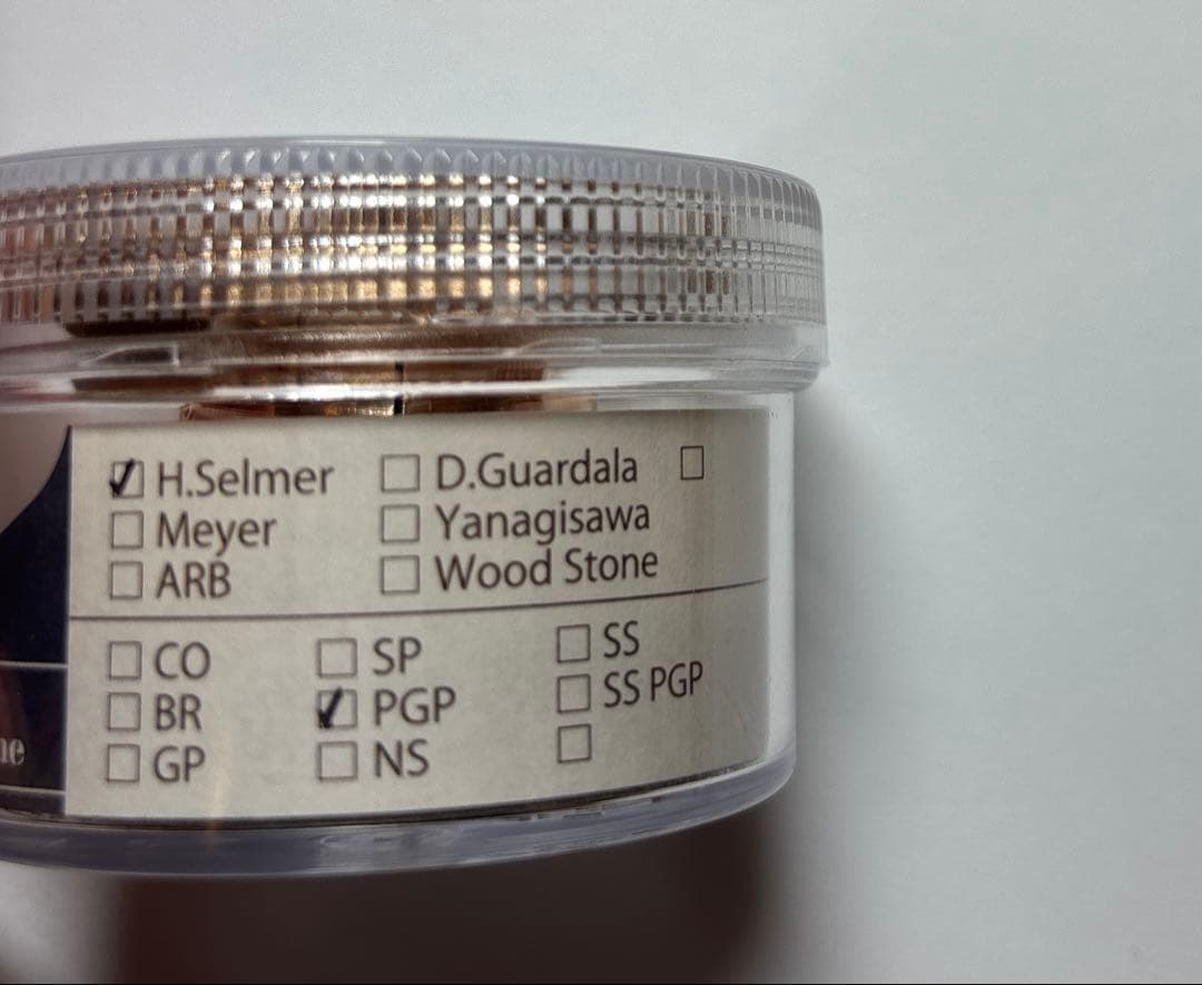 アルトサックス リガチャー　Wood Stone PGP Selmer ラバー用